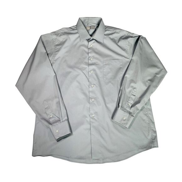 Joseph Abboud Other - Joseph Abboud Mens Dress Shirt Long Sleeve Shirt Silver Mens Size 17.5